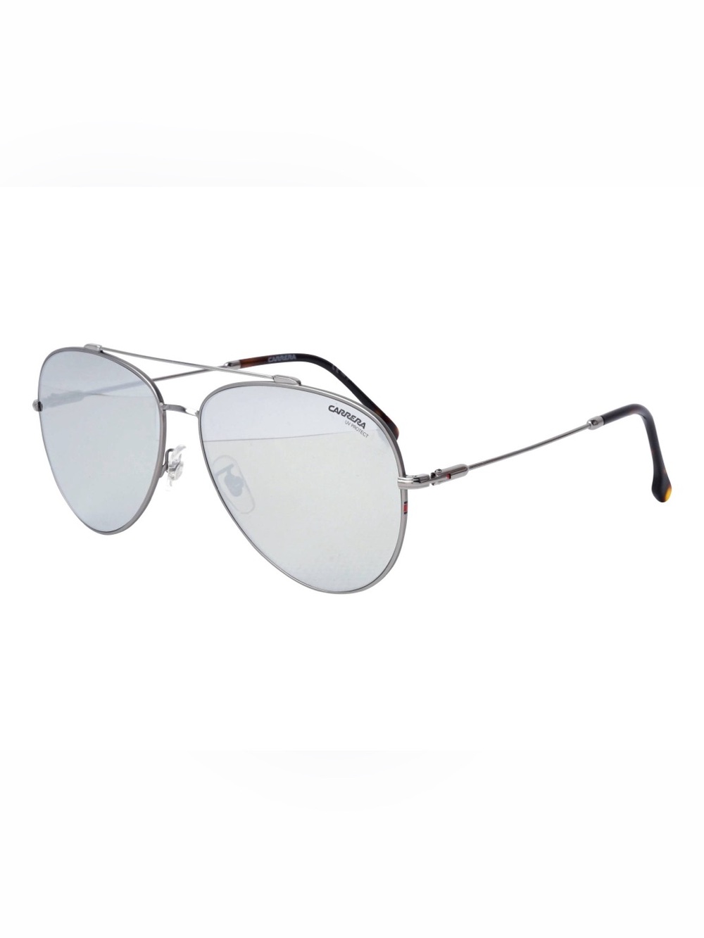Carrera Silver Mirror Aviator Sunglasses 183-F-S 6LB Ruthenium NWT